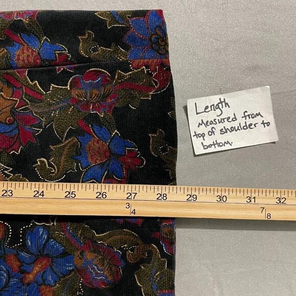 TanJay Dinner Jacket Womens Size 14 Dark Black Velvet Blazer Smoking Whimsigoth - Picture 10 of 12